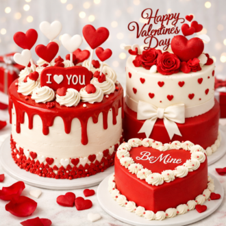 Chocolate Sprinkles Valentine’s Cake